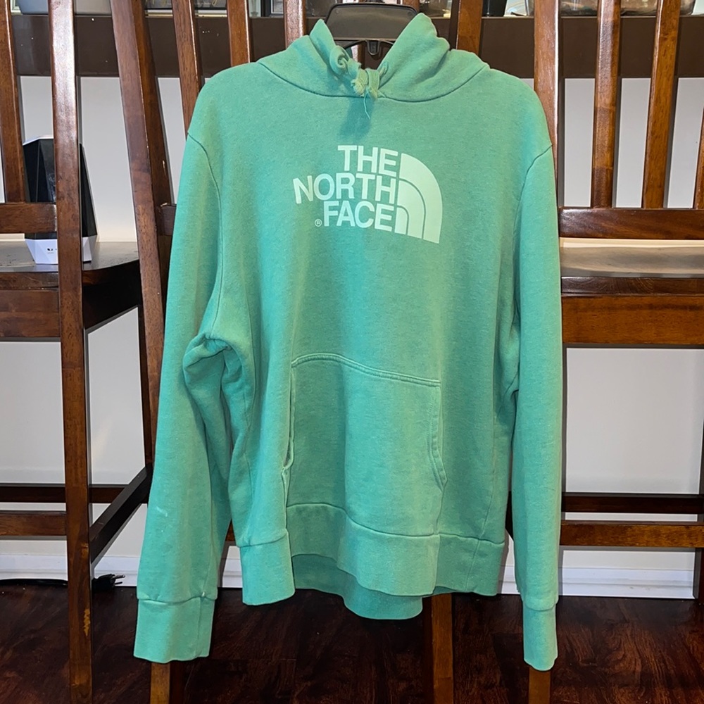 Green Northface Hoodie